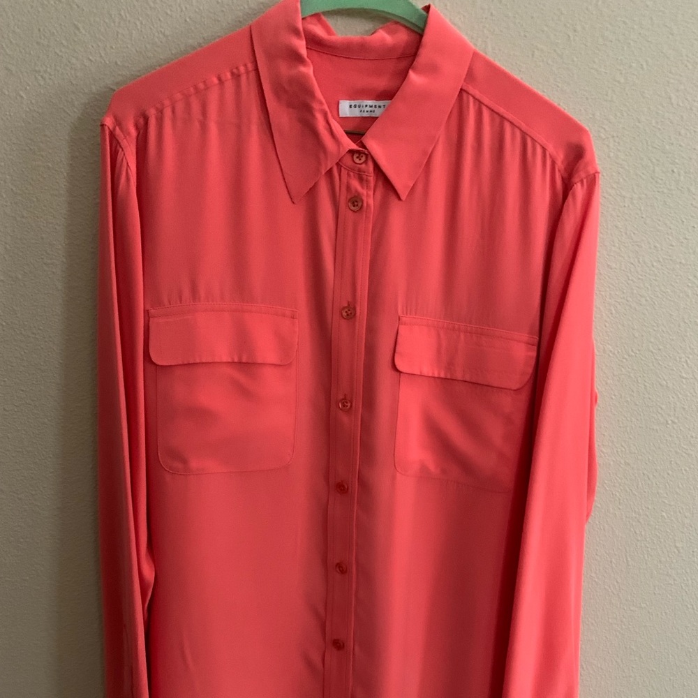 Equipment silk blouse size m